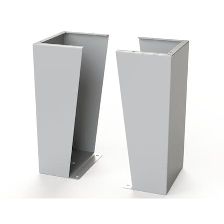 Saginaw Control & Engineering Floor Stand Kit, 24 in. H x 12 in. W x 9.12 in. L, Carbon Steel, 1 PR SCE-FK2412LG